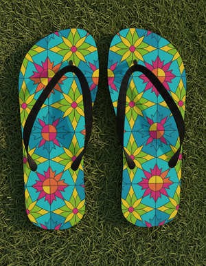 Kaleido flip flops