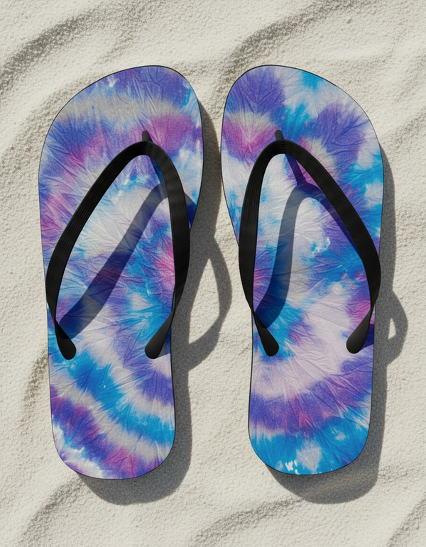 Ocean Breeze Ice-dye Collection Flip Flops