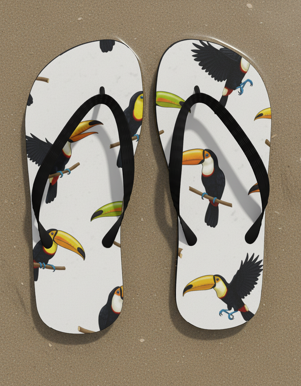 Tropical Escape Jungle Flip Flops