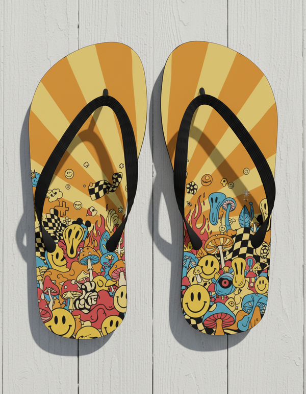 Acid Pop flip flops