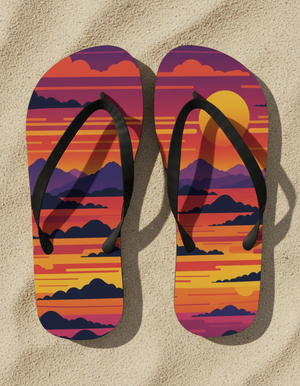 Sunset Collection flip-flops