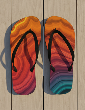 Mosaic flip flops
