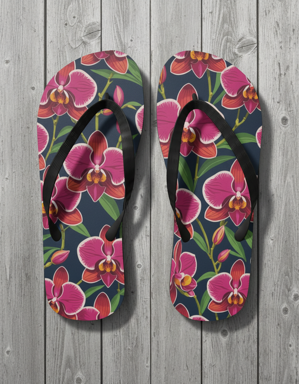 Orchid Collection flip flops