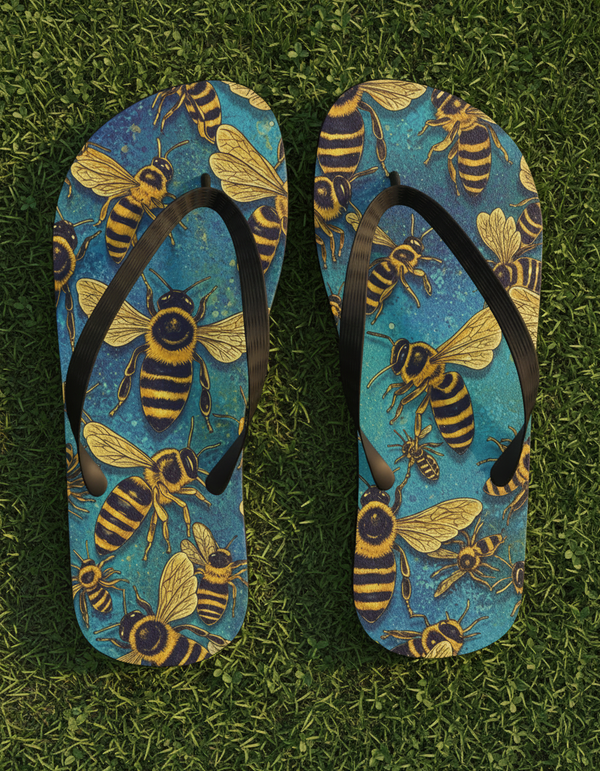Bee Collection flip flops