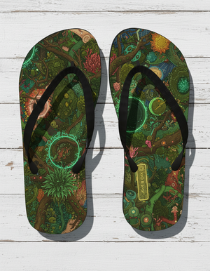 Solarpunk Collection flip-flops