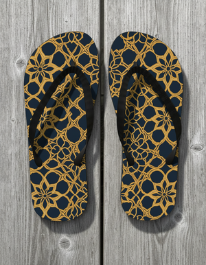 Mosaic flip flops