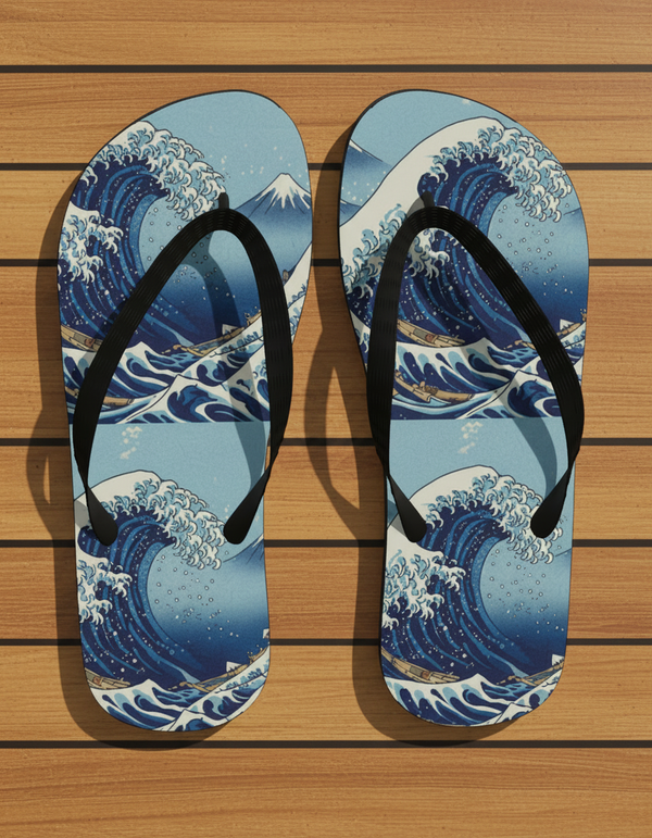 Hokusai Collection flip flops