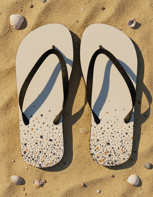 Terrazzo flip-flops