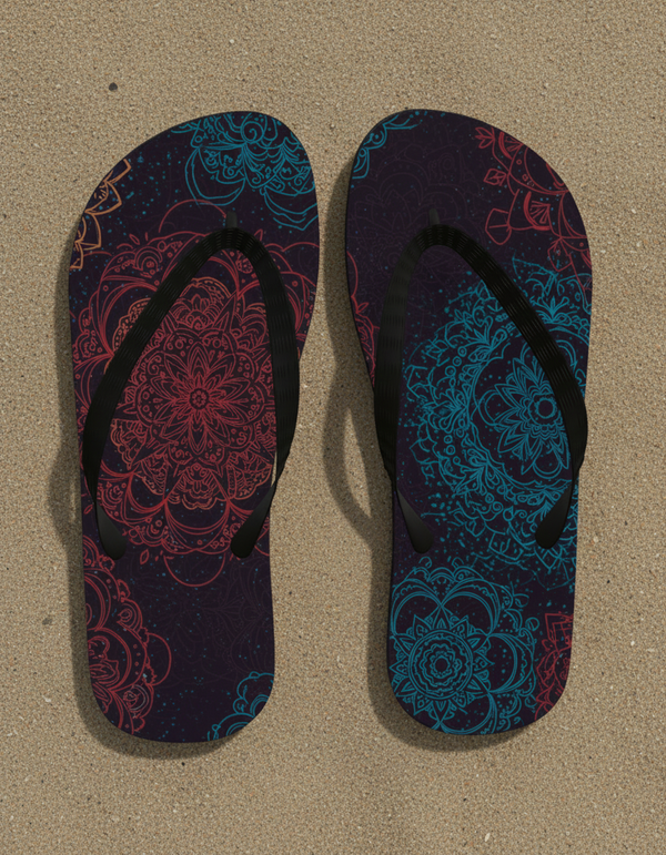 Mandalas flip flops