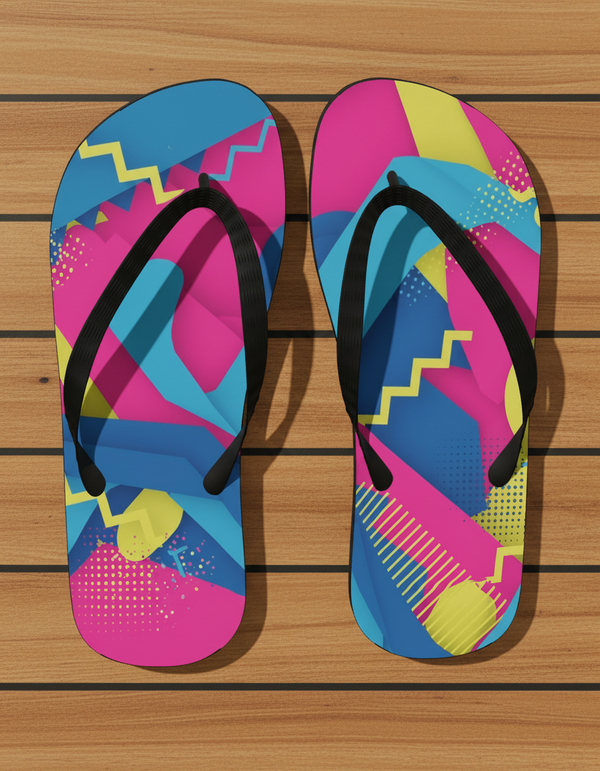 Memphis Collection flip flops