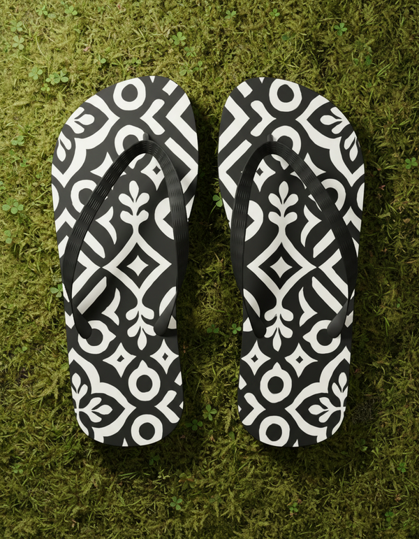Noir Collection flip flops