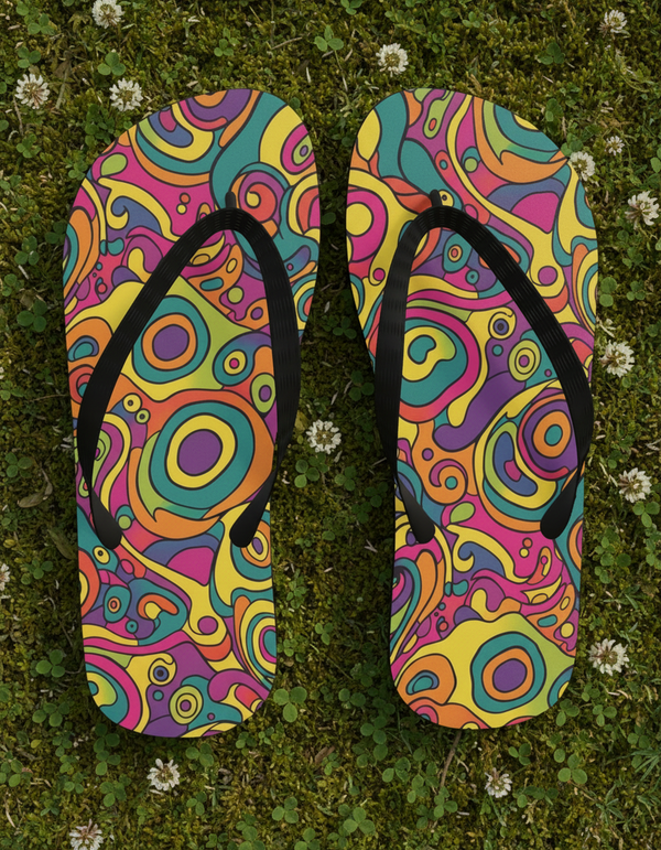 Groovy Collection flip-flops