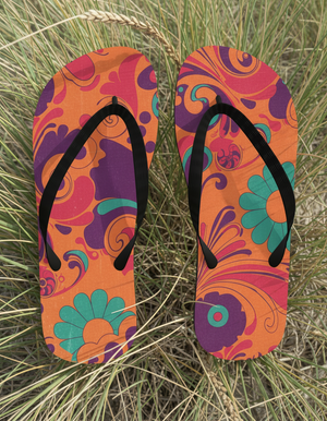 Groove flip flops