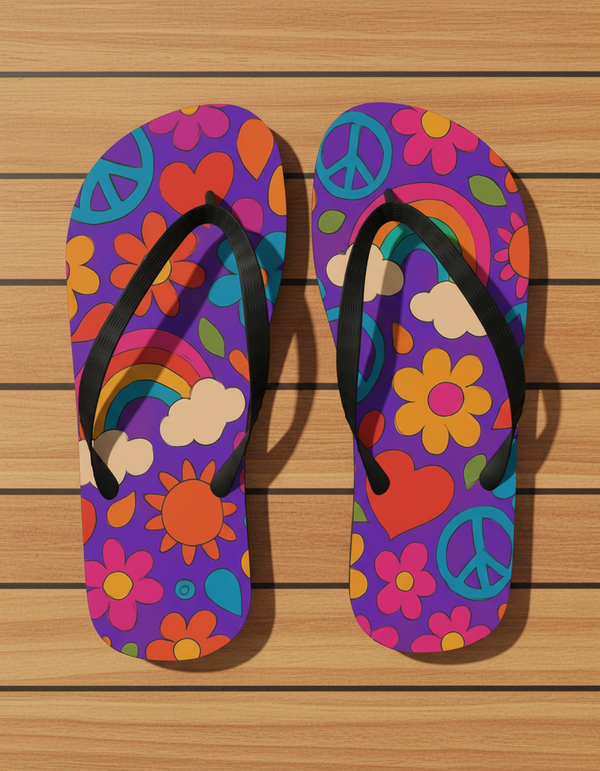 Vivid Horizons Collection flip-flops