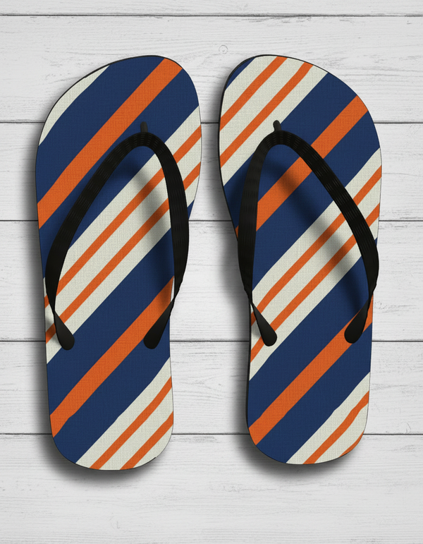 Stripe Collection flip-flops