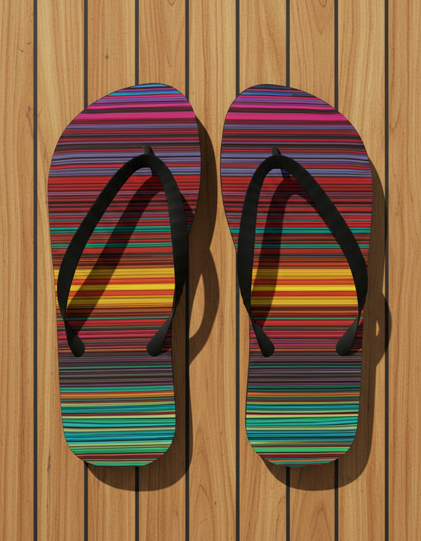 Vibrant Beat Pulse Flip Flops