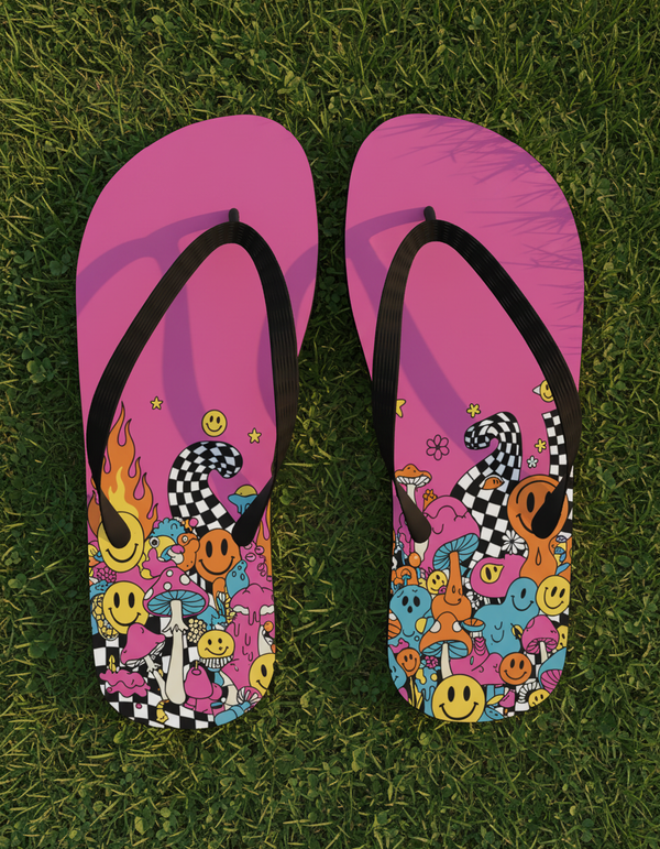 Acid Pop Flip-Flops