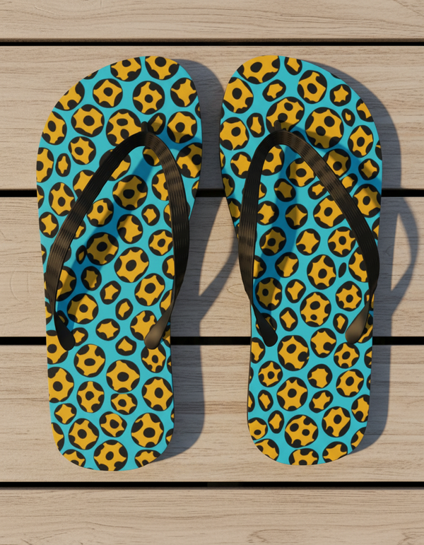 Leopard Collection flip flops