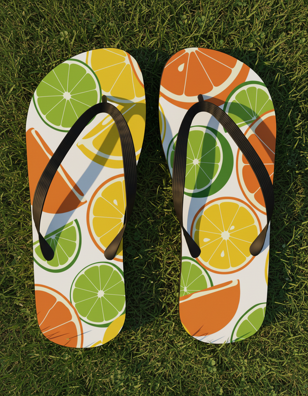 Citrus Mix flip flops