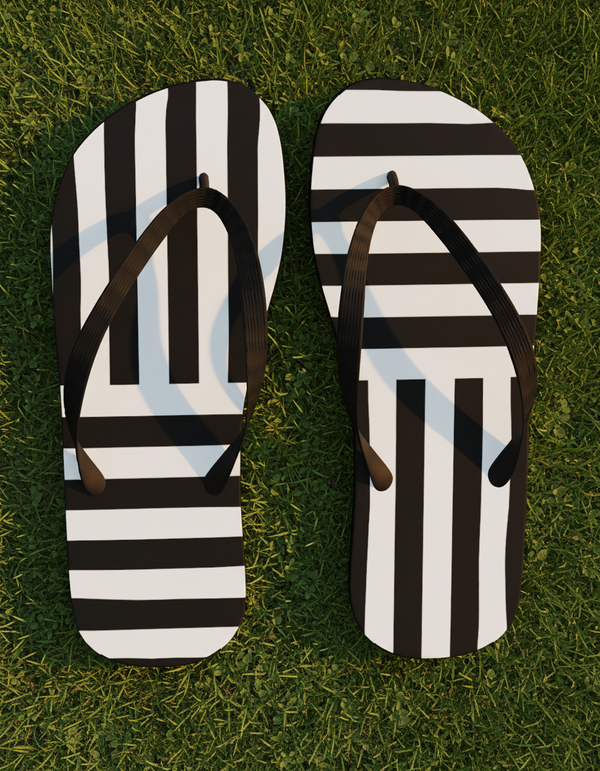 Stripe Collection flip flops