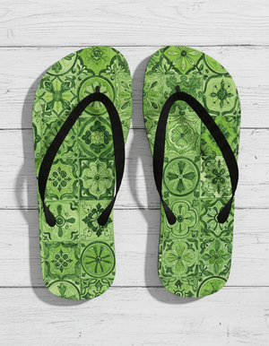 Sicilian Maiolica flip-flops
