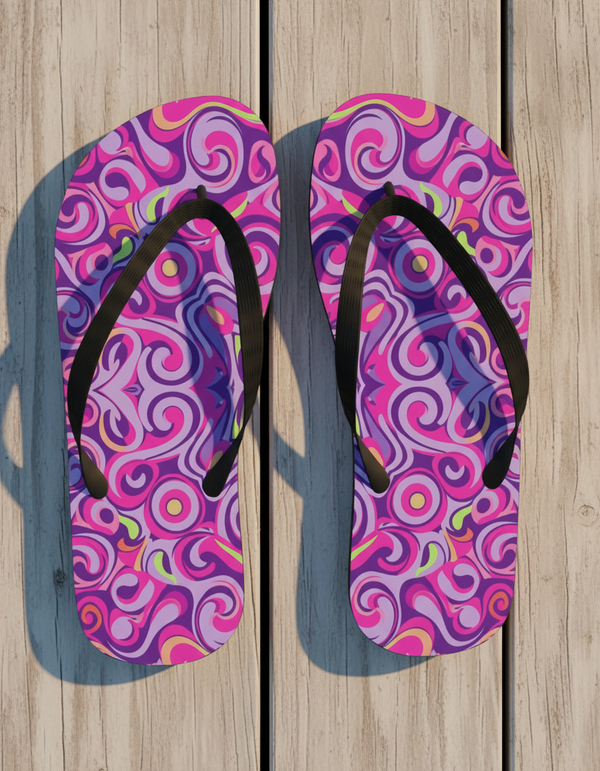 Cosmic Dream Nebula Flip Flops