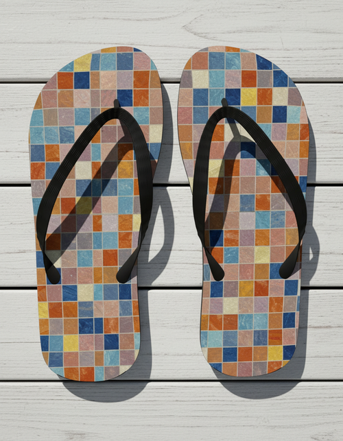 Kaleido flip flops