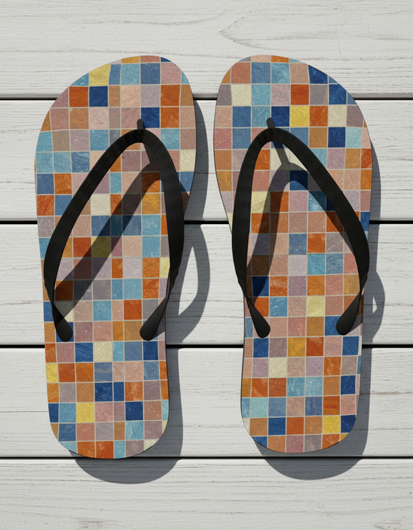 Mosaic Collection flip-flops