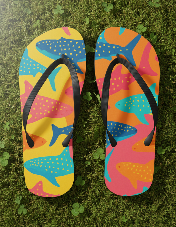 Ocean Breeze Azure Flip Flops