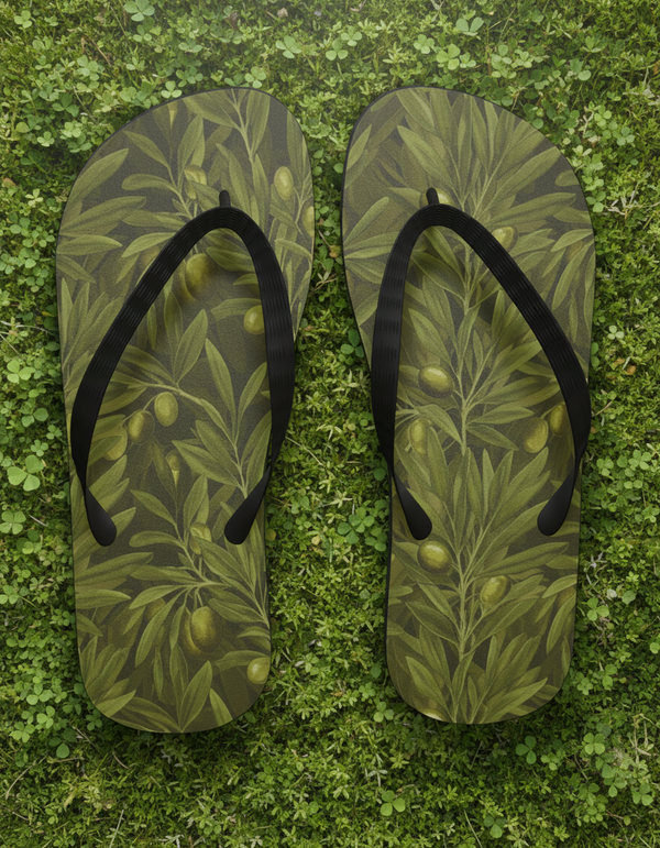 Olive Collection flip flops