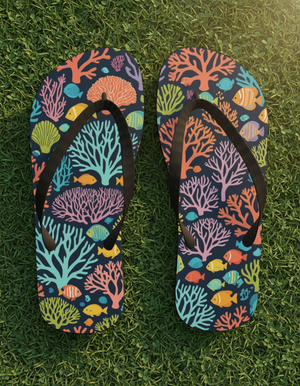 Coral Collection flip-flops