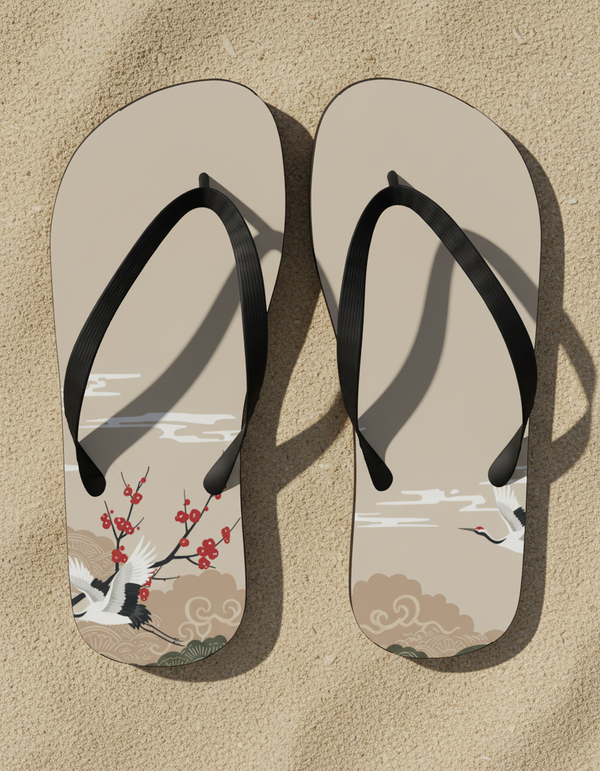 Crane & Mist flip flops