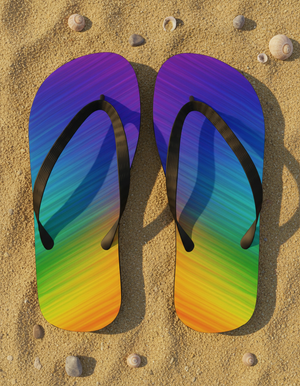 Rainbow Collection flip-flops