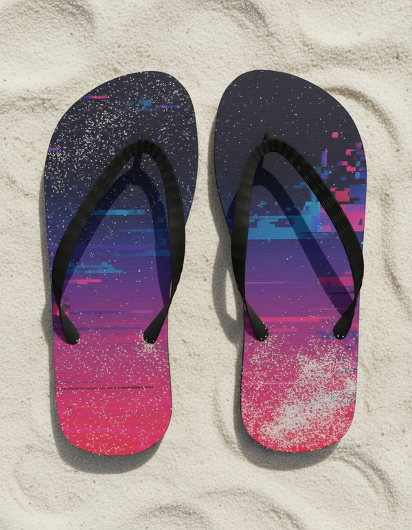 Glitch Collection flip flops