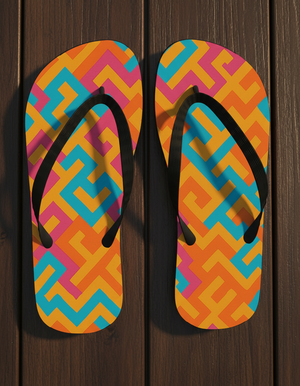 Sakura flip flops