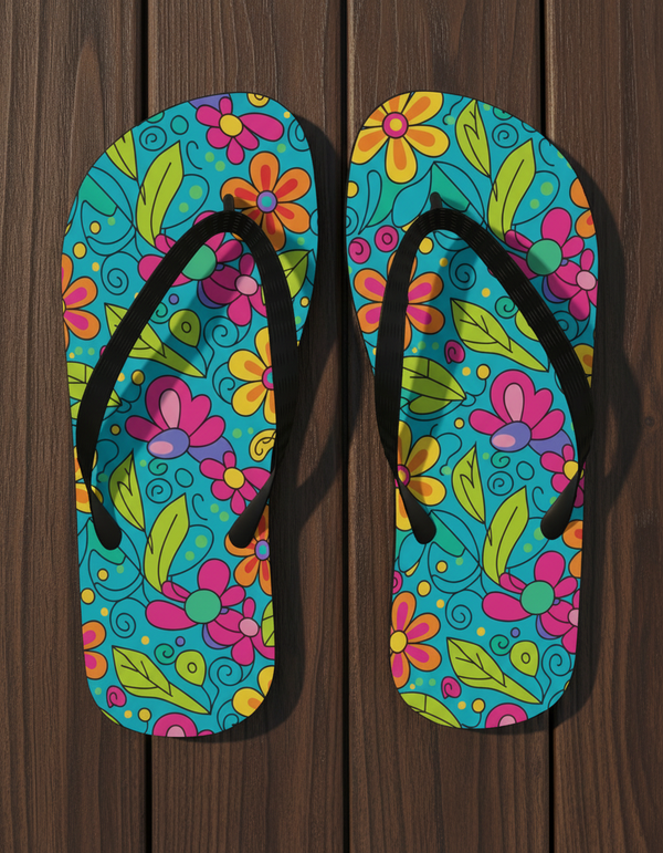 Flip Flops in Garden