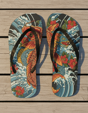 Koi Rising flip-flops