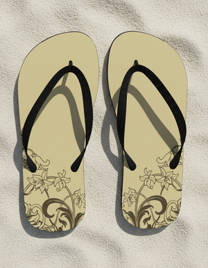 Art Nouveau flip-flops