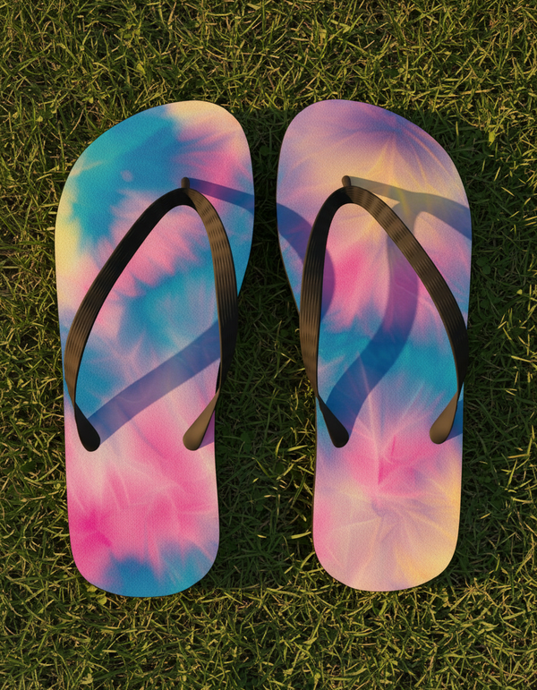 Ice-dye Collection flip flops