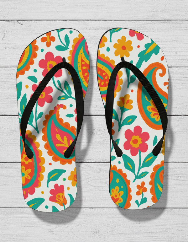 Flip Flops in Saffron