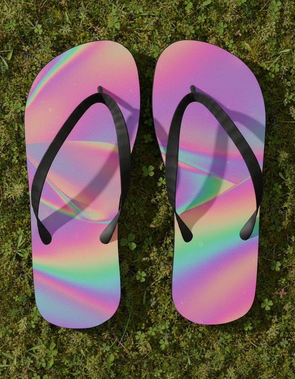 Kaleidoscope Prism Flip Flops
