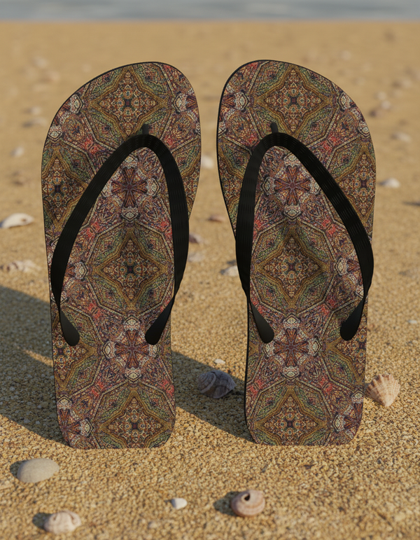 Vivid Horizons Collection flip flops