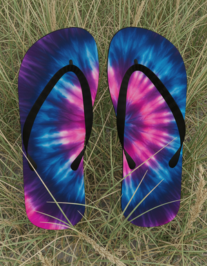 Tie-dye Collection flip-flops