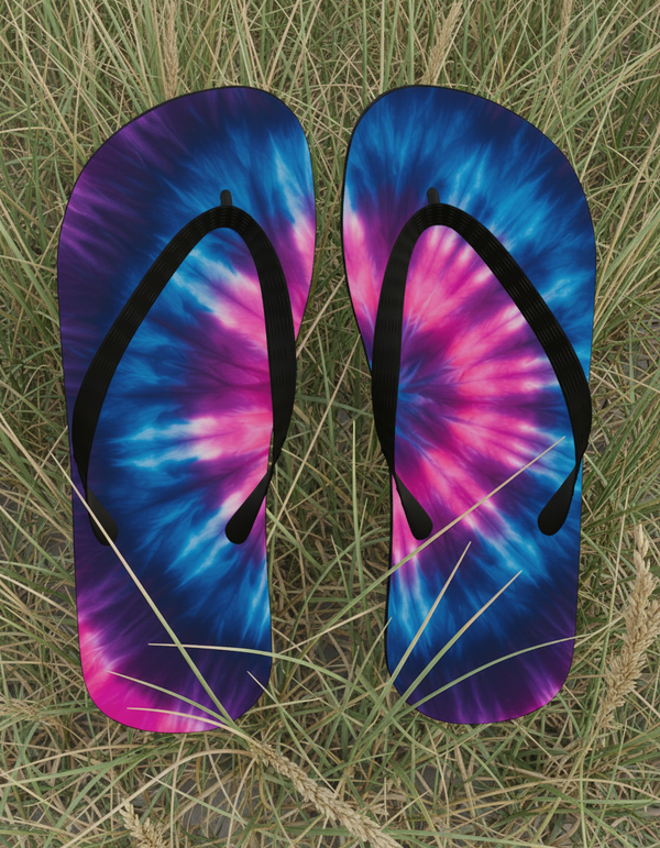 Tie-dye Collection flip flops