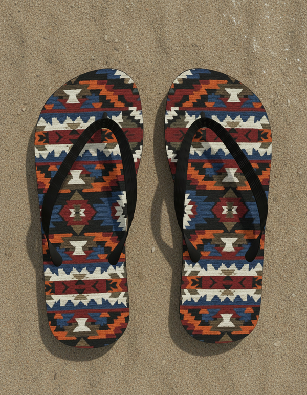 Southwestern Collection flip flops