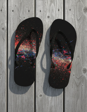 Pixelate Flip Flops Flip Flops — Dripper