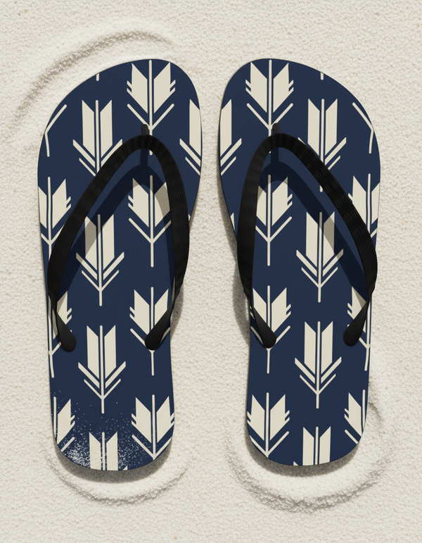 Yagasuri flip-flops