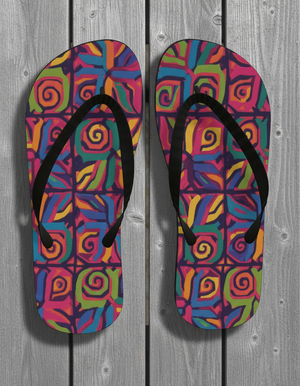 Mola Collection flip-flops