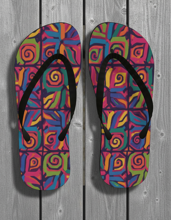 Mola Collection flip-flops
