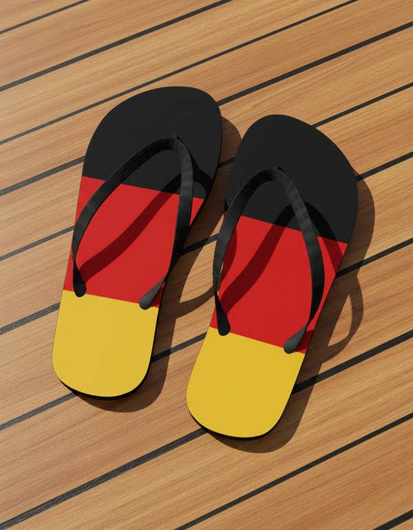 German Collection flip flops